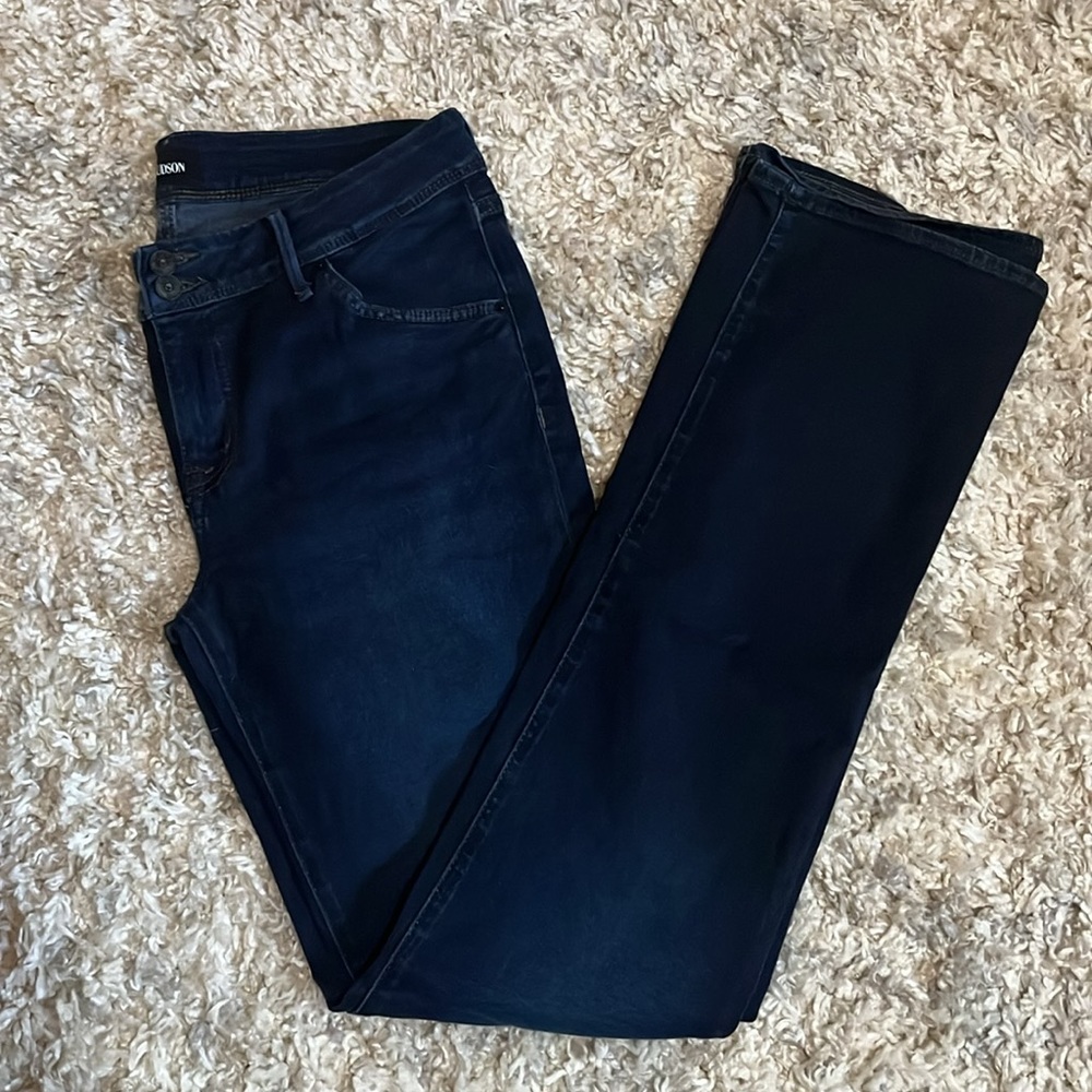 Hudson Beth Baby Bootcut Jeans | medium-dark indigo